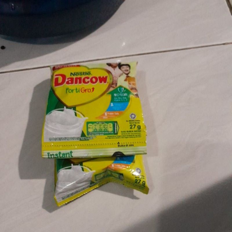 Dancow sachet susu bubuk coklat dan putih instan 1 pcs