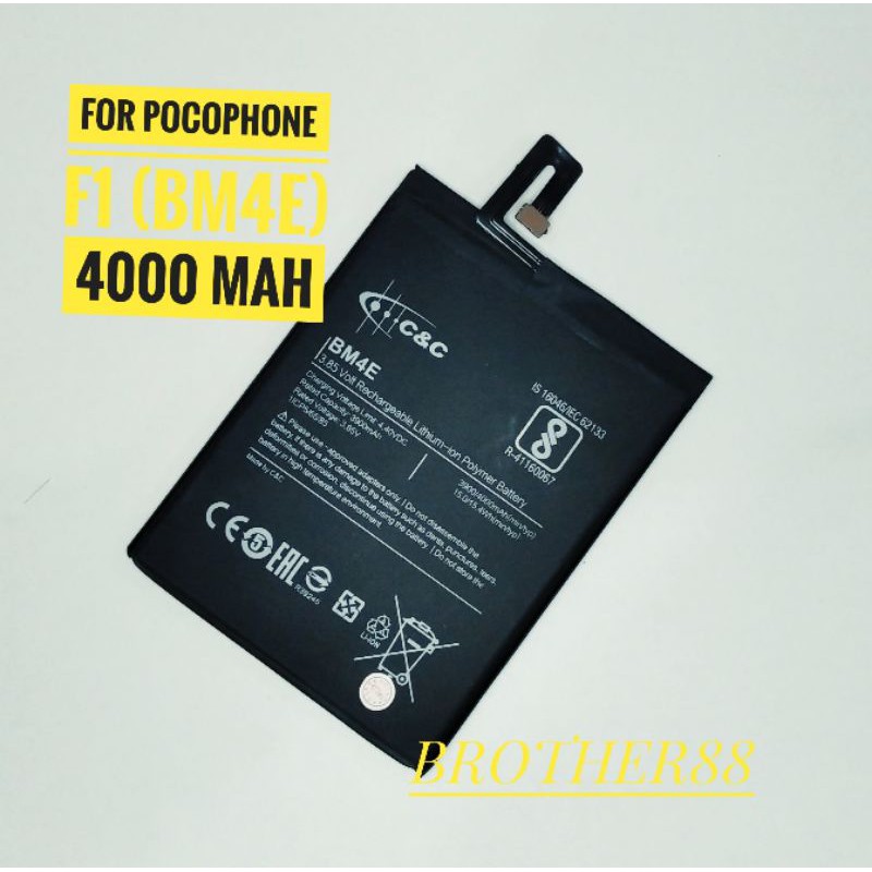 BATTERY BATERAI BATRE XIAOMI POCHOPHONE F1 (BM4E) ORIGINAL C&amp;C