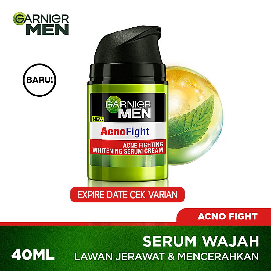 Jual Garnier Men Acno Fight Acne Fighting Brightening Serum Cream Ml Shopee Indonesia