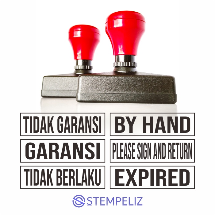 

Stempel Expired, Garansi, Berlaku, By Hand, Sign, Return, dll