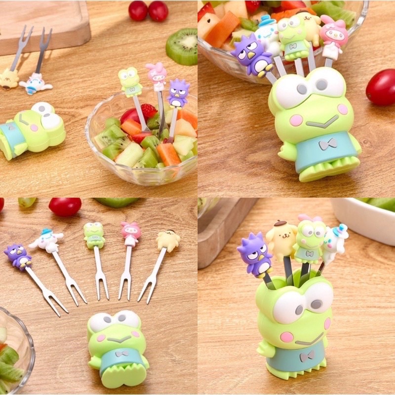 garpu imut cute forks character Garpu buah