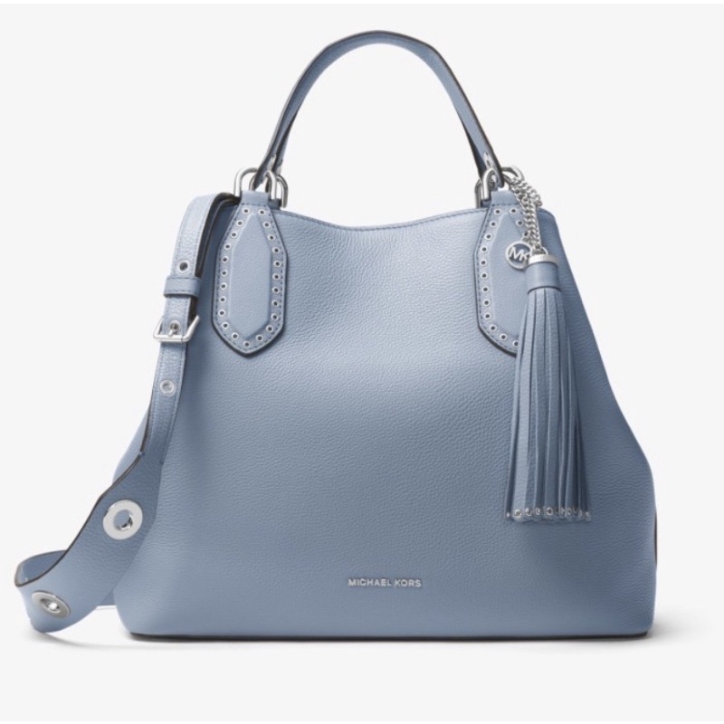 Michael Kors Brooklyn Large Leather Pale Blue