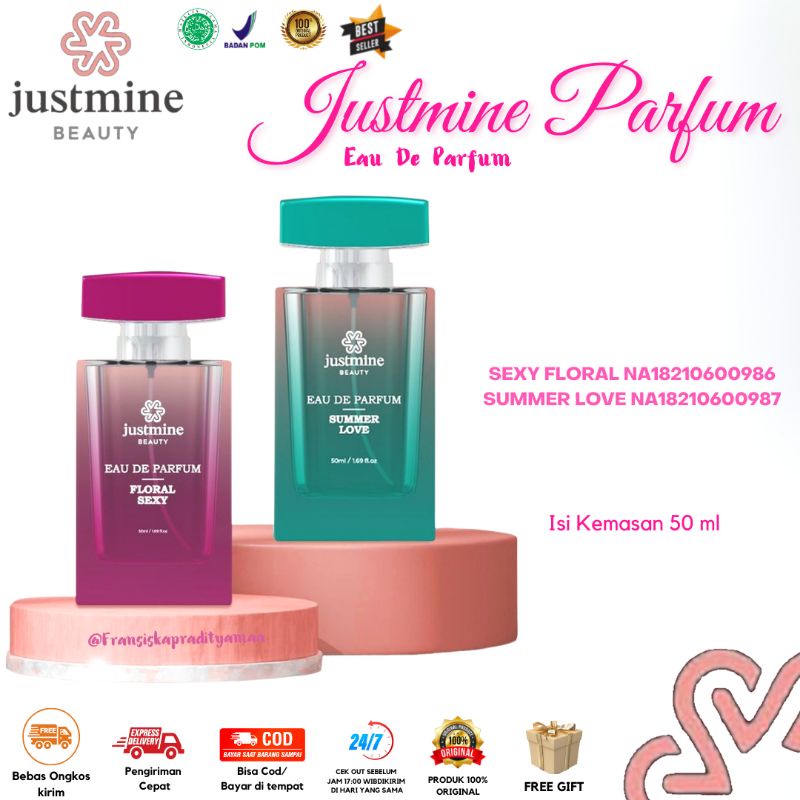 Parfume Justmine Beauty ( Sexy Floral & Summer Love )
