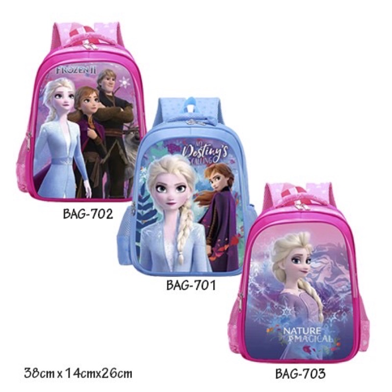 Tas Frozen / Tas Sekolah frozen / Ransel Frozen - 2D Part II