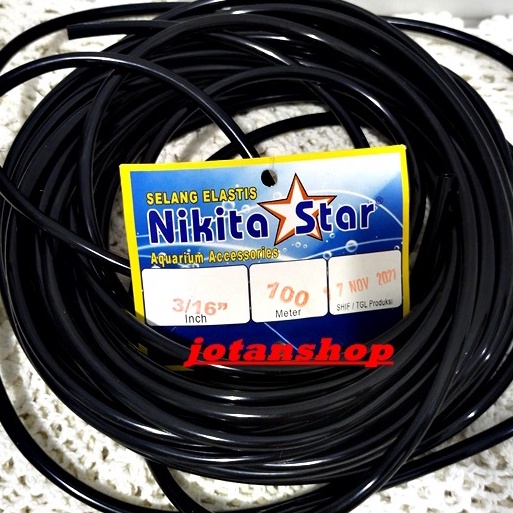 Selang HITAM ROLL 100 m 100m aerator airator Aquarium airpump aquascape