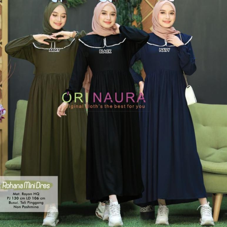 LUNA MIDI DRESS / DRESS WANITA / BISUI FRIENDLY / DRESS NAURA • STB.611653