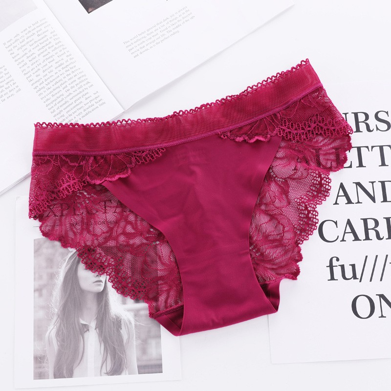 Celana Dalam Seksi Renda Tanpa Jejak Bernapas Fashion Wanita Celana