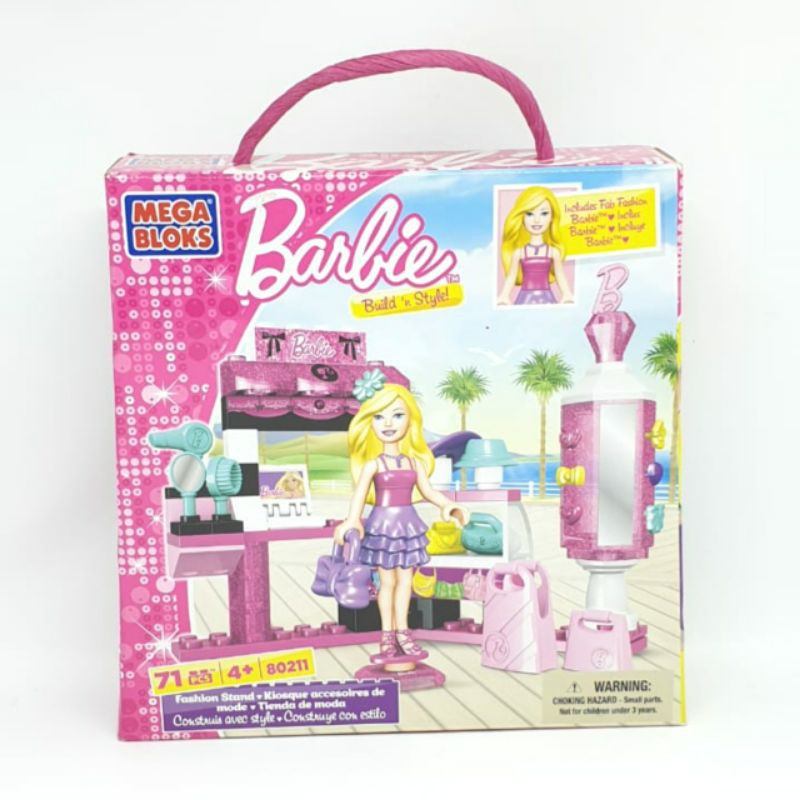 mega bloks barbie build and style