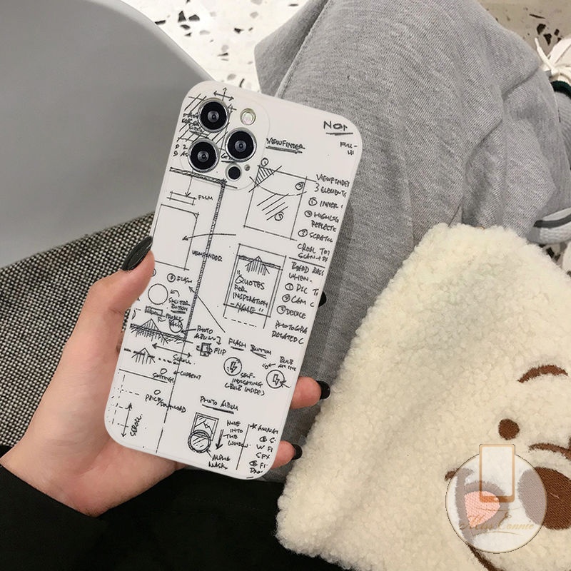 Soft Case Motif Matematika Untuk iPhone 6 6s 7 8 Plus 11 12 13 Pro Max XR X XS Max SE 2020