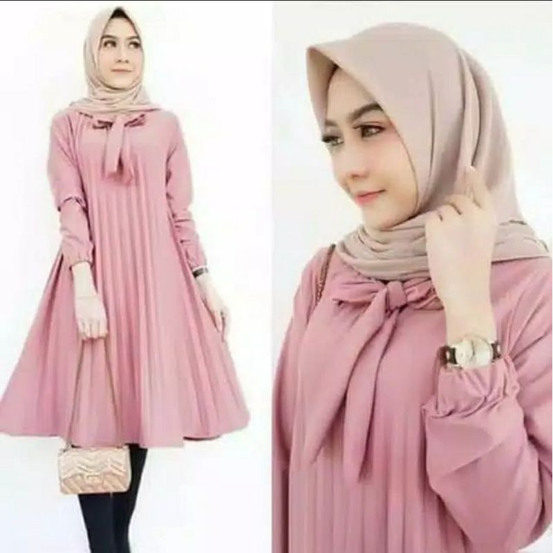 Tunik Plisket tali