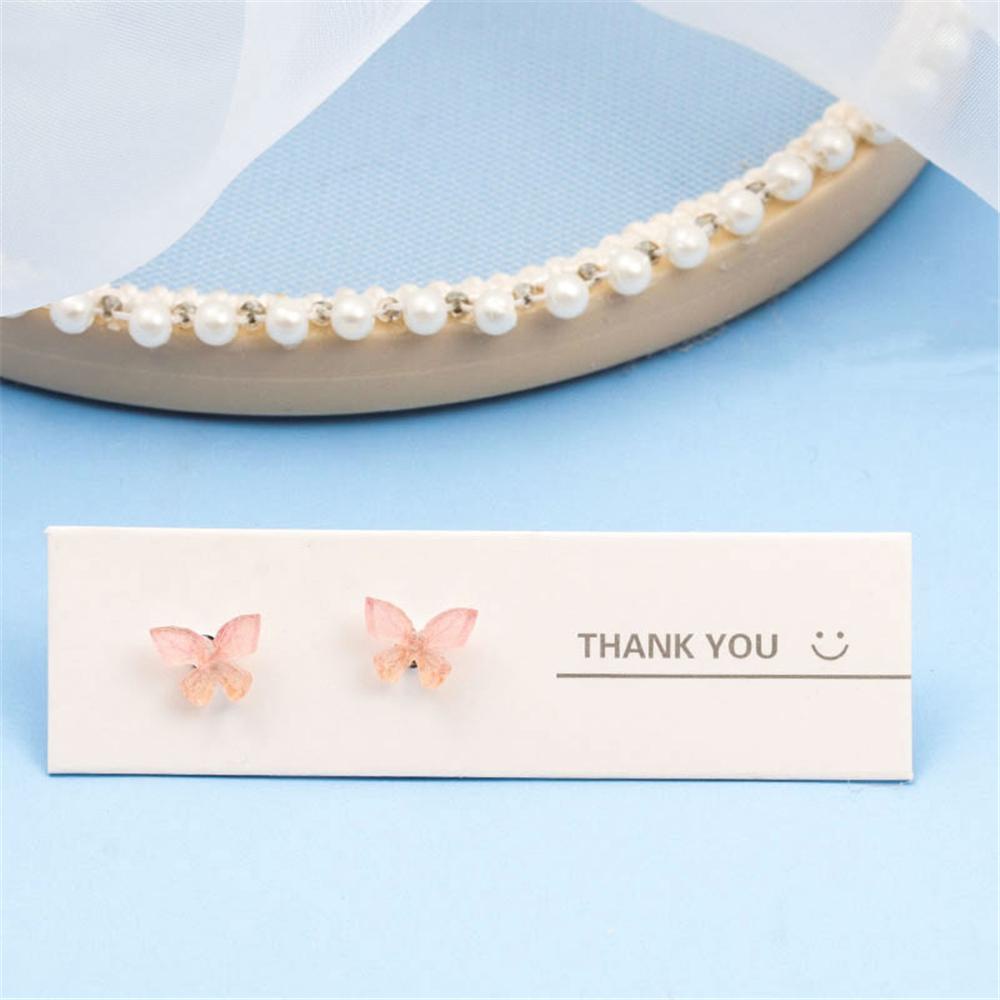 TOP Butterfly Stud Earrings Set Perhiasan Pesta Resin Temperamen Minimalis Shiny Earring