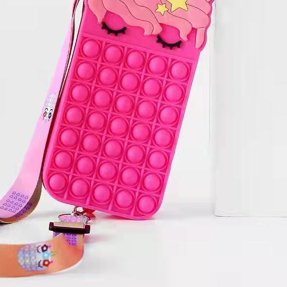 TAS POP IT UNICORN MUAT HP / TAS SELEMPANG UNICORN UKURAN BESAR NEW