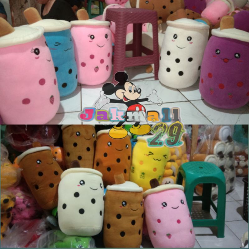 BONEKA BOBA JUMBO BUBBLE MILK TEA SIZE (XL 48CM)