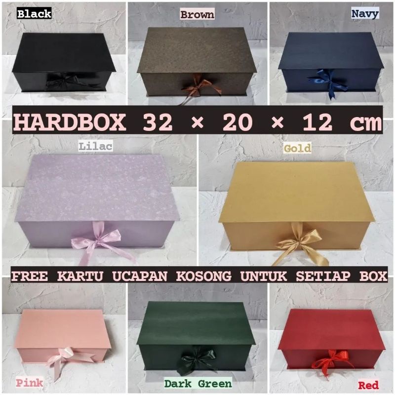 

HARDBOX 32x20x12 / GIFT BOX / KOTAK KADO / KOTAK SESERAHAN / BOX HAMPERS