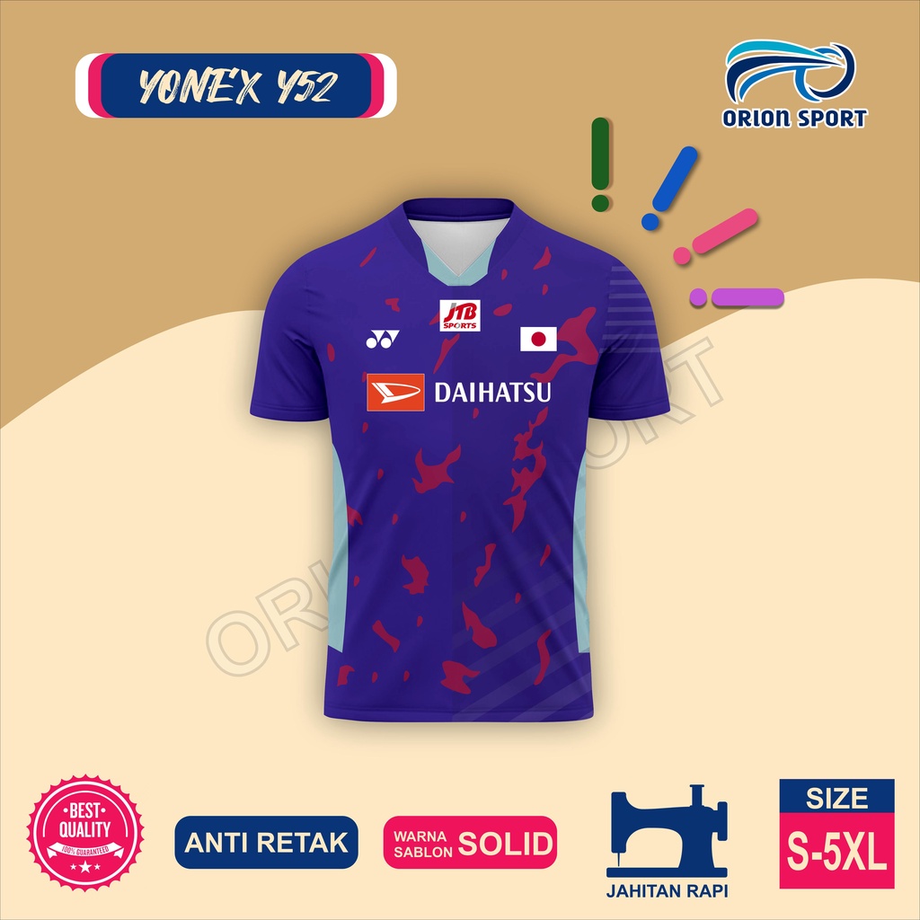 Jersey Badminton Yonex Japan All England 2022 Full Print