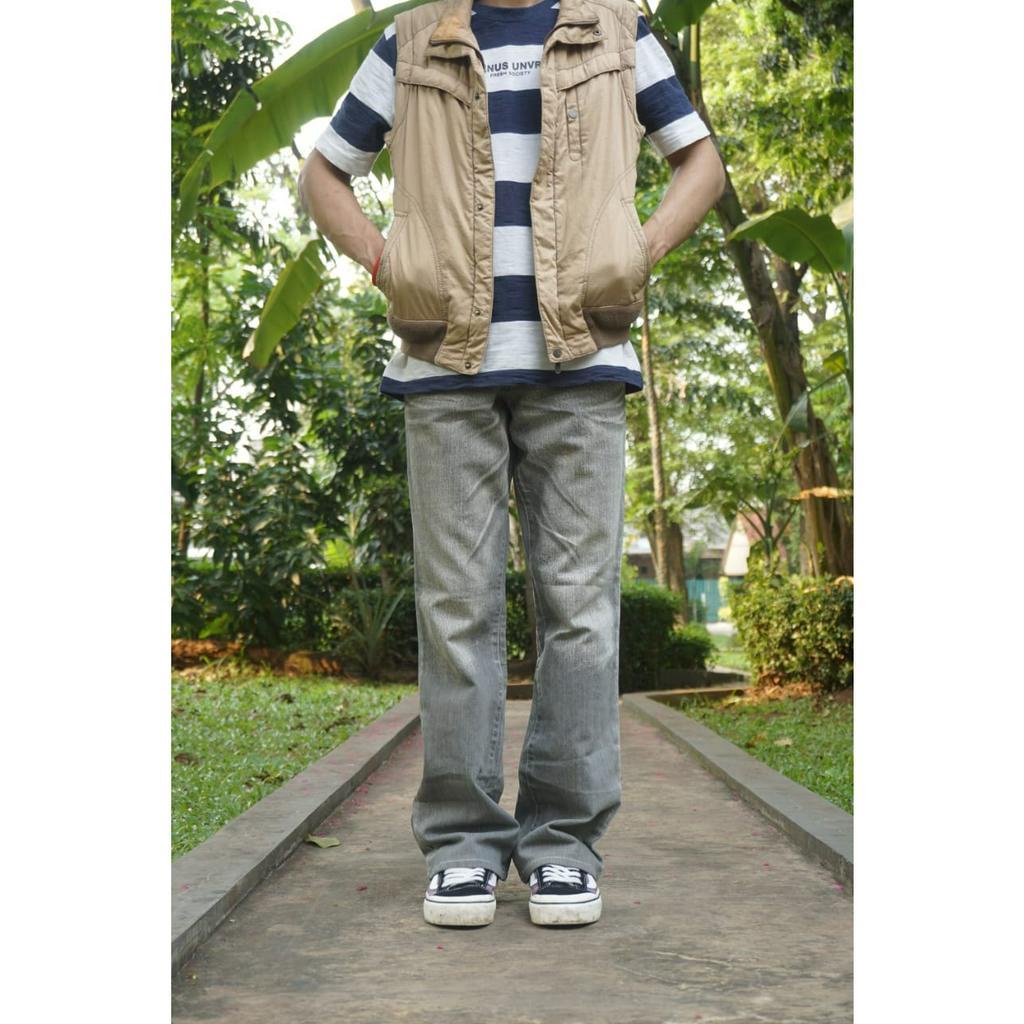 Celana jeans grey feeding TORNADO MART / celana panjang pria