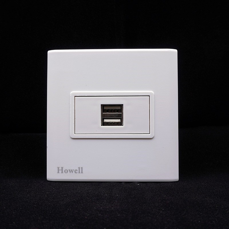Wall Plate / Face Plate USB Howell