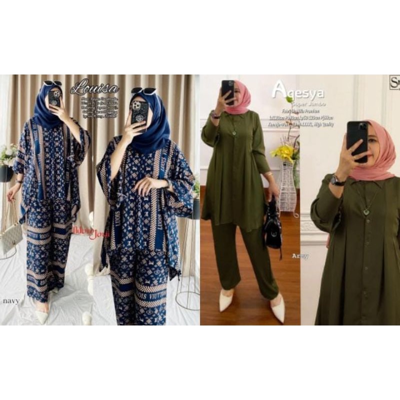 Aqesya Set Army 135 + Louisa Set 105