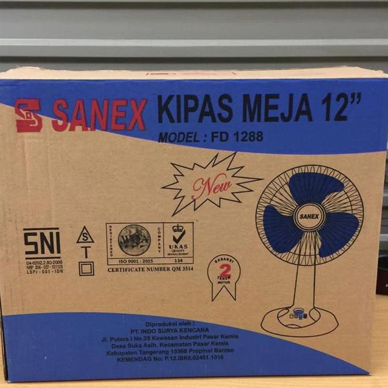 Kipas Angin Duduk Sanex 12 inch FD-1287 Desk Fan SNI ORIGINAL