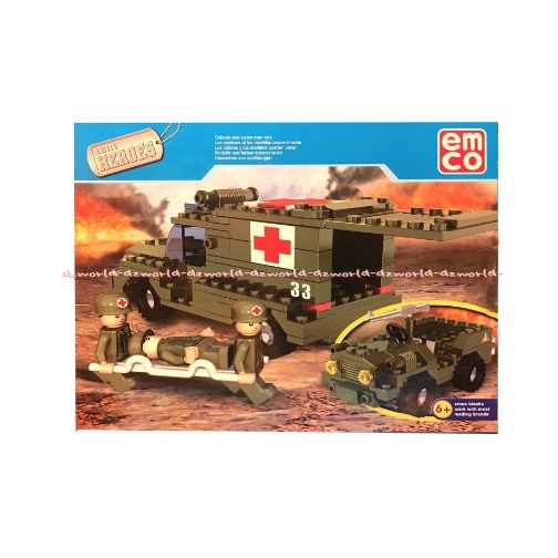 Emco 8811 Medic Set Brix Army Heroes Mainan Block Mainan Edukasi Emco8811