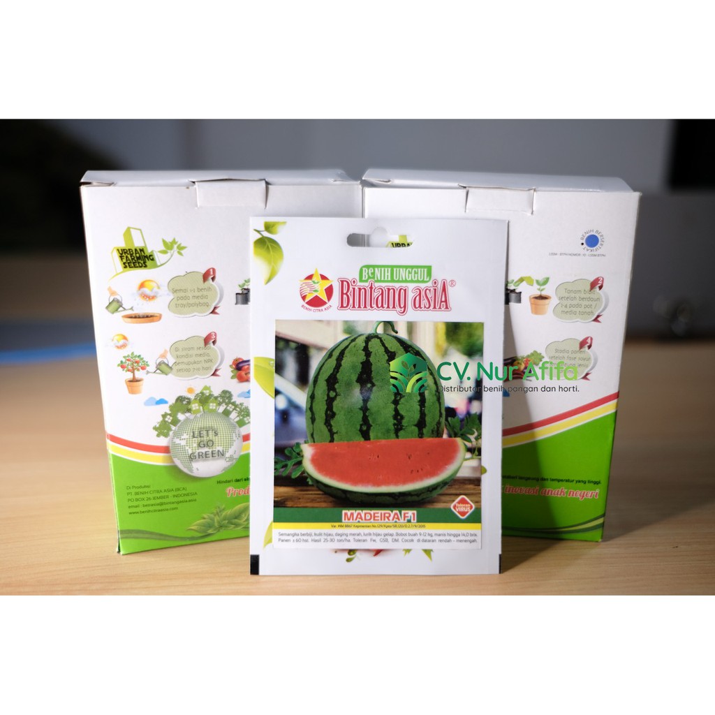 Benih Biji Semangka MADEIRA F1 - Small Pouch Bintang Asia