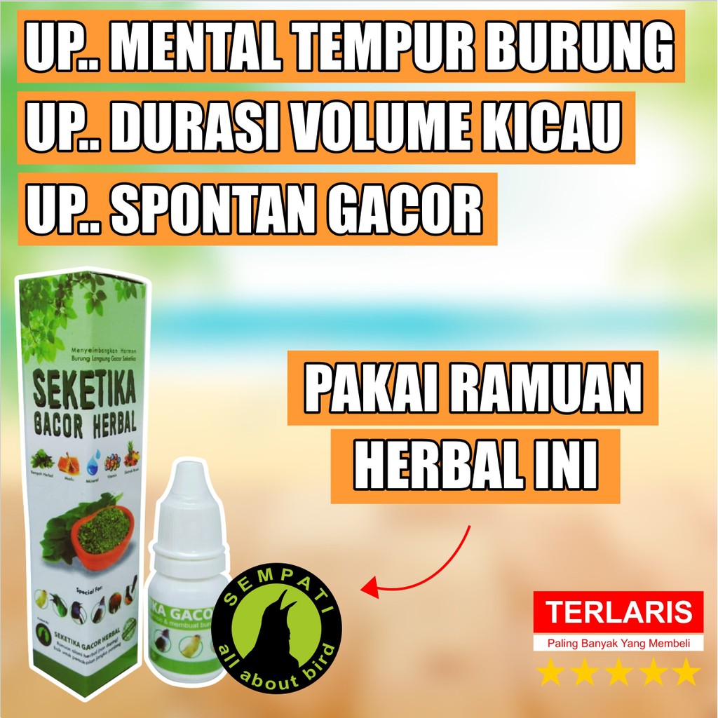 Seketika Gacor Herbal Sempati Obat Burung Sakit Macet Bunyi Lesu