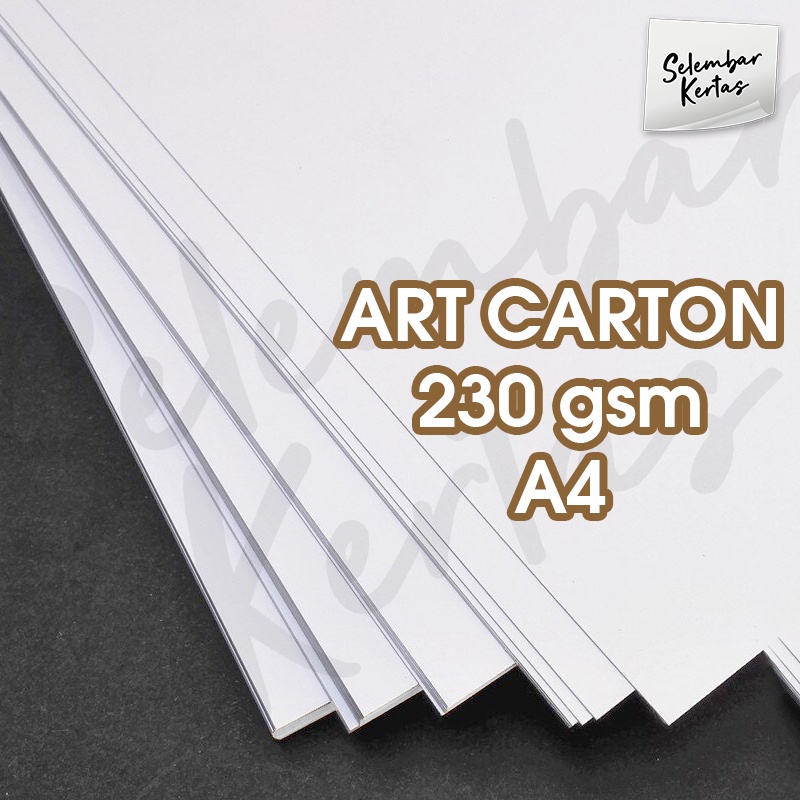 

Kertas Art Carton 230 gsm Ukuran A4 isi 50 lembar