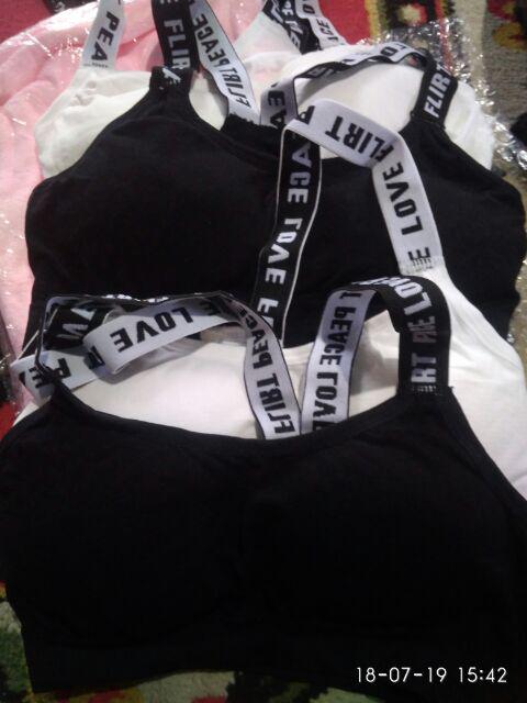 Sport Bra Sexy Tanpa Kawat B001 Freesize Tali Dua