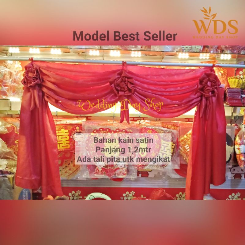 WDS KAIN MERAH SANGJIT BEST SELLER / KAIN MERAH PINTU / KAIN MERAH WEDDING / ANGPOU / FUNGPU