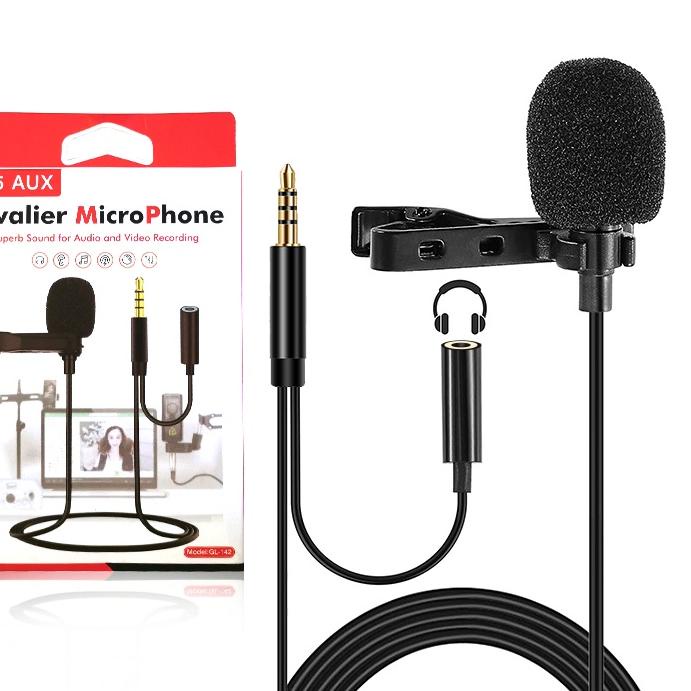 INBEX mini lavalier microphone 3.5mm pluggable earphone black/Dual purpose/for Interview