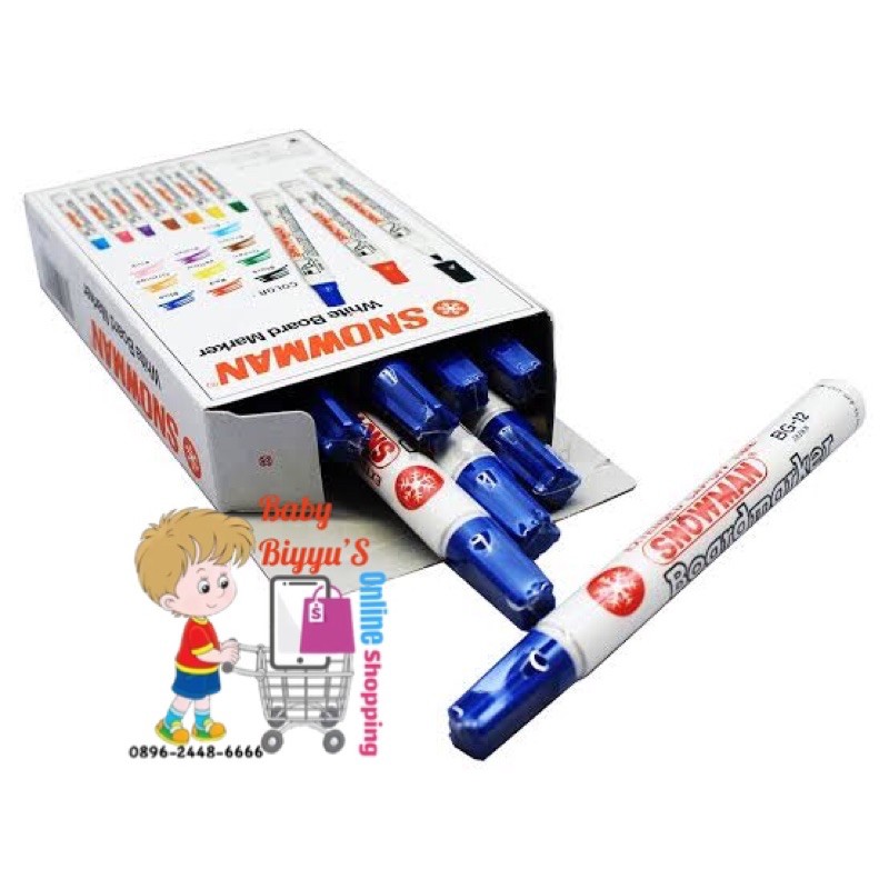 

Spidol Snoman Board Marker Biru
