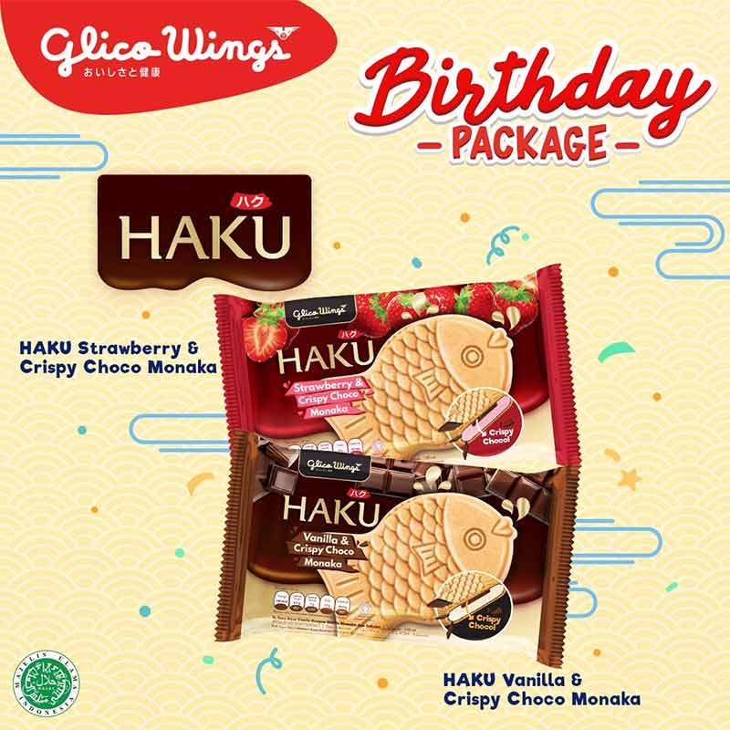 Jual GLICO WINGS HAKU 100ML ICE CREAM CRISPY CHOCO ES KRIM HAKU IKAN