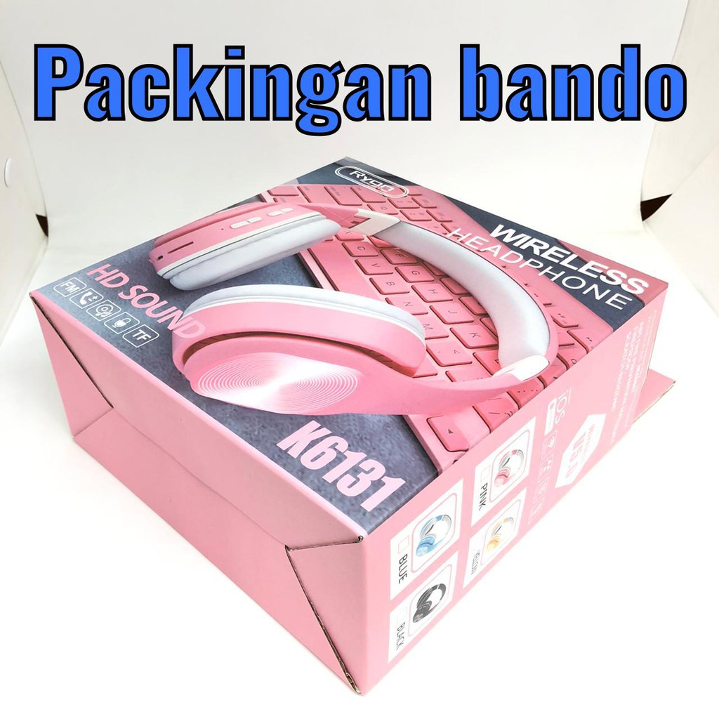 KOTAK PACKINGAN HEADSET BANDO KARDUS PACKINGAN HANDSFREE BANDO (BUKAN JUAL BANDO TAPI  HANYA KOTAK)