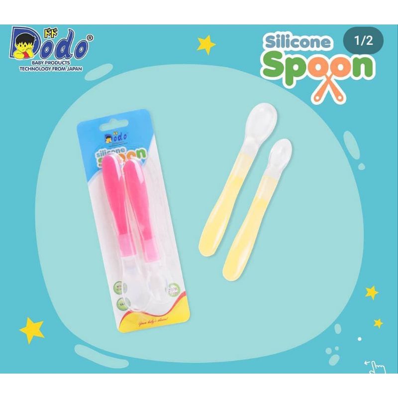 Dodo - sendok silicone bayi | sendok makan bayi