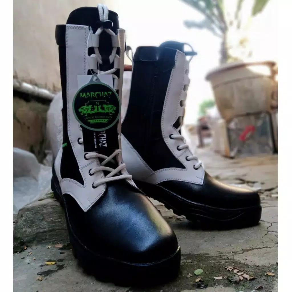 Sepatu PDL Provos Polri Kulit Asli MARCHAZ Sepatu PDL Provos Polri Security Satpam