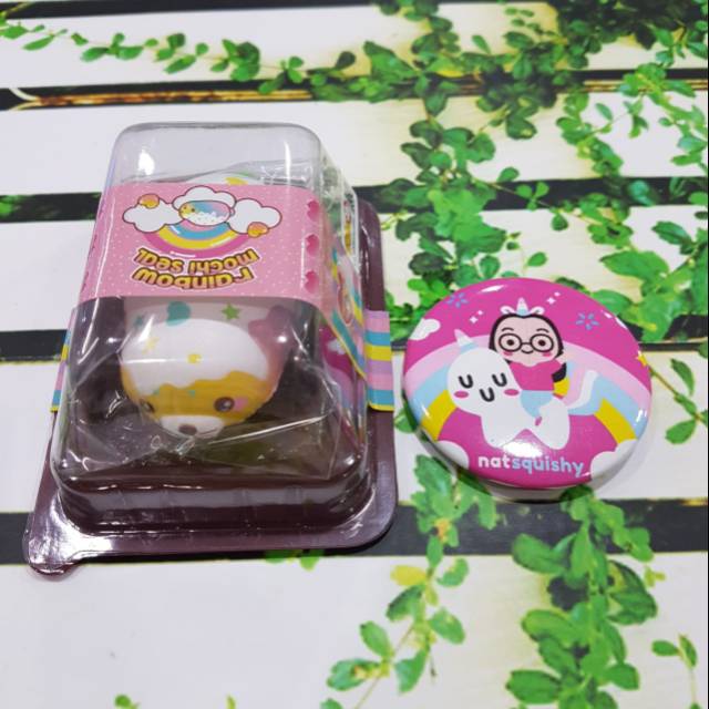 Squishy puni maru mini mochi seal rainbow