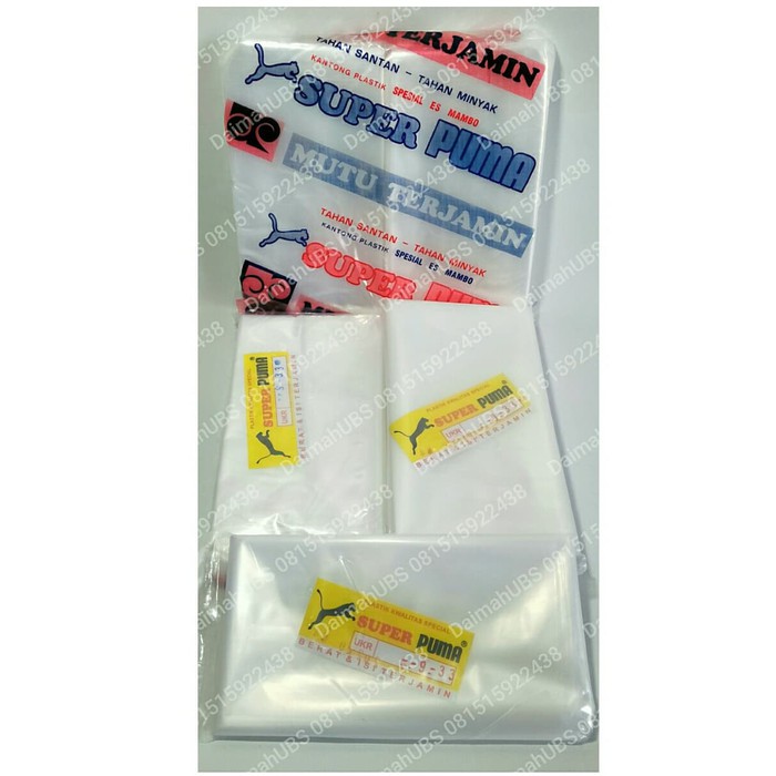 Plastik PE Merk Puma, Plastik Es Lilin, Plastik Es