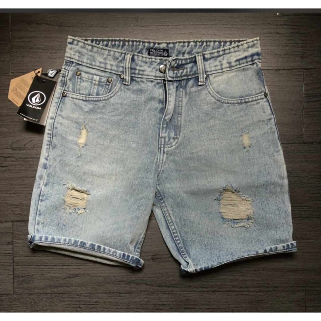 celana pendek pria jeans volcom distro terbaru