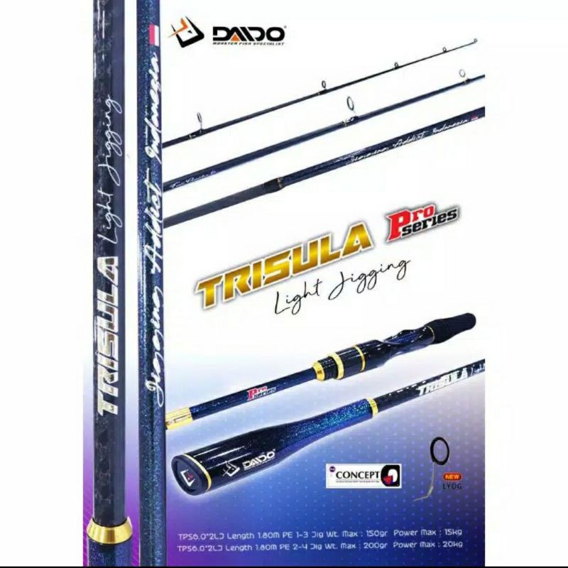 JORAN DAIDO TRISULA TURNAMENT PRO SERIES PROSERIES LIGHT JIGGING SOLID CARBON JORAN STICK KATROL ALA