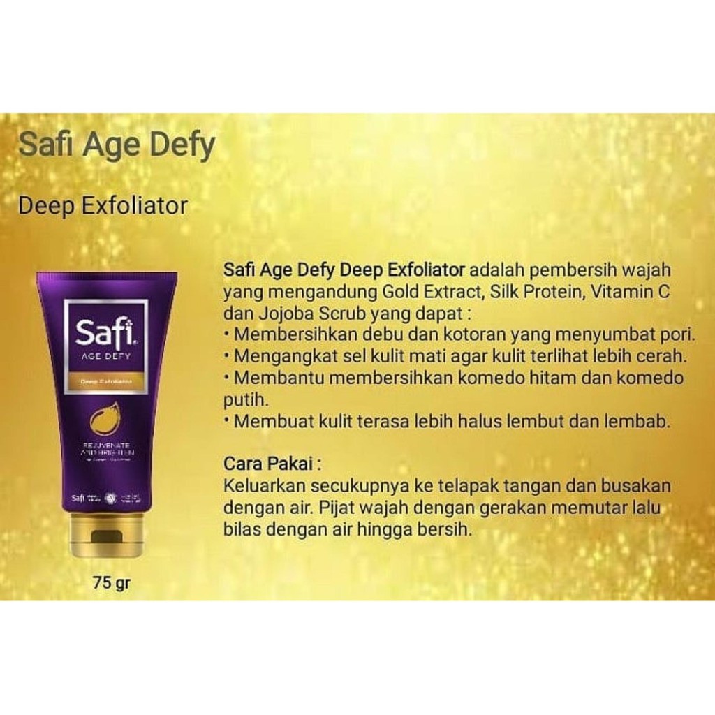 SAFI AGE DEFY DEEP EXFOLIATOR 75 Gr @MJ