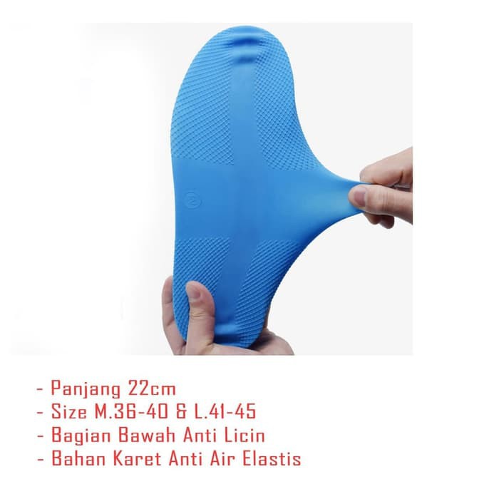 Cover Shoes Jas Pelapis Sepatu Karet Anti Air Hujan Waterproof Tinggi