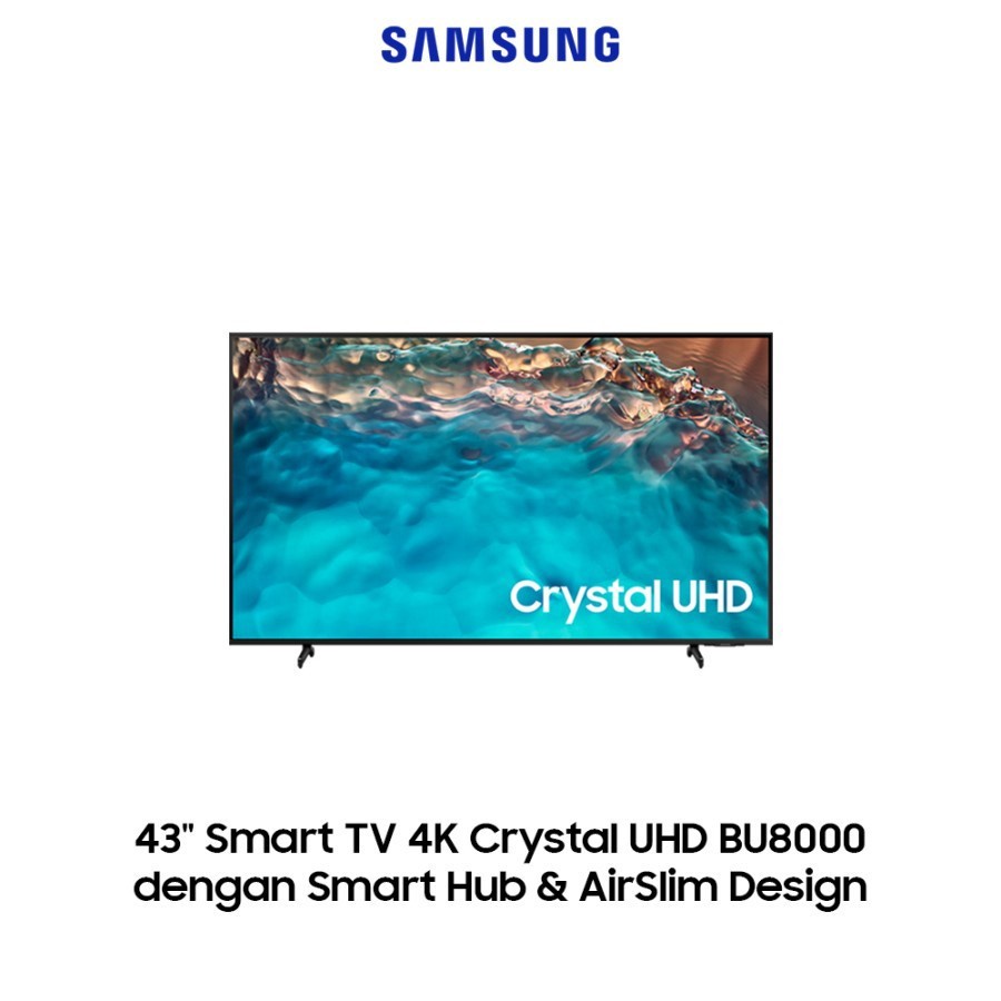 TV LED Crystal 4K UHD Smart TV 43Inch Samsung 43BU8000