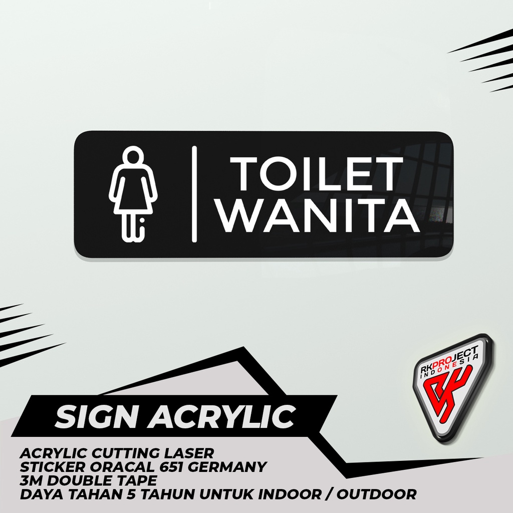 

SIGN BOARD AKRILIK TOILET WANITA