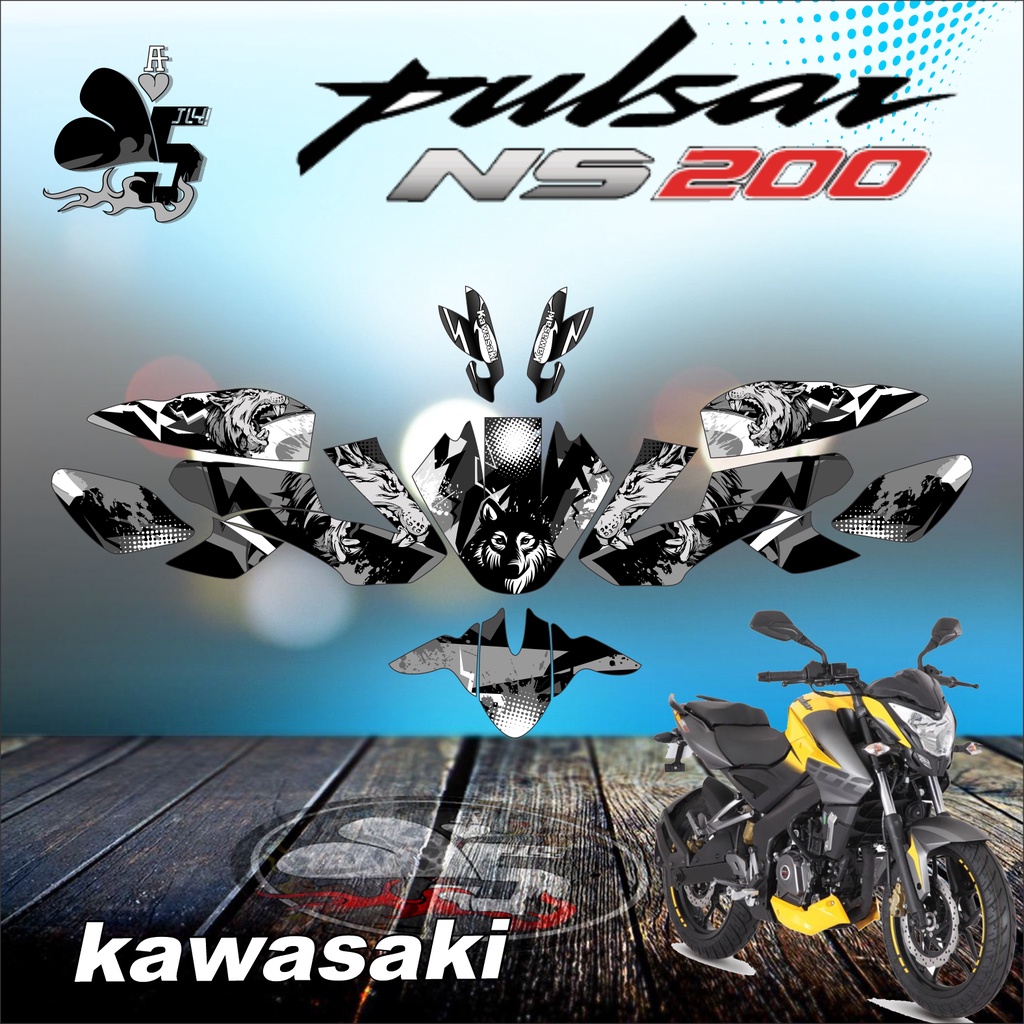 DECAL STICKER FULL BODY KAWASAKI PULSAR NS200 SRIGALA