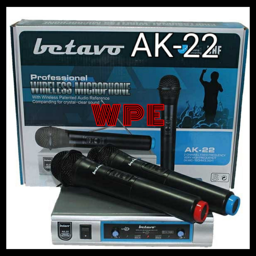 MIC WIRELESS BETAVO AK 22 PROFESIONAL MICROPHONE HANDLE