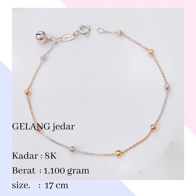 Gelang Emas Jedar 1.100 Gr