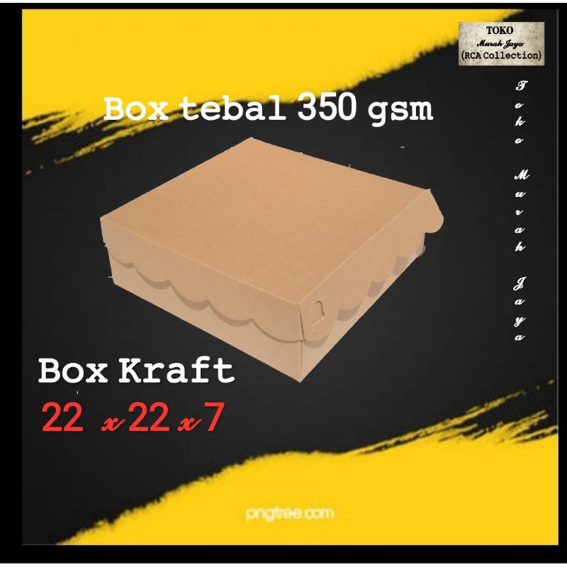 

(Box murah) Box Kraft coklat tebal ukuran 22 x 22 x 7 (R10B). box kraft tebal coklat cocok untuk snack,/kue /souvenir/packing dll