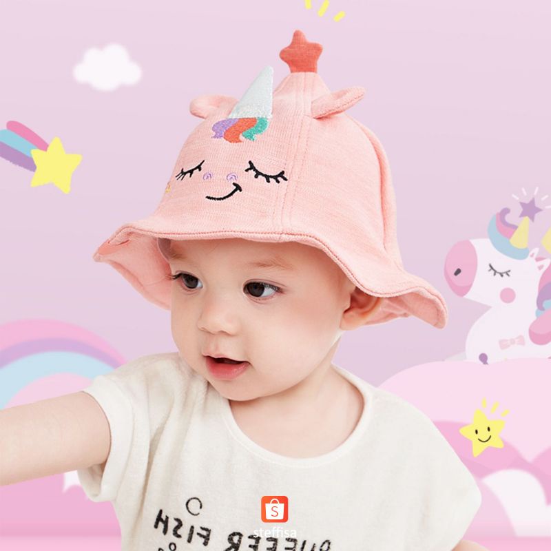 TOPI ANAK | anti UV - cute animal 3D cartoon basin hat het impor unisex baby kid cewek cowok bayi