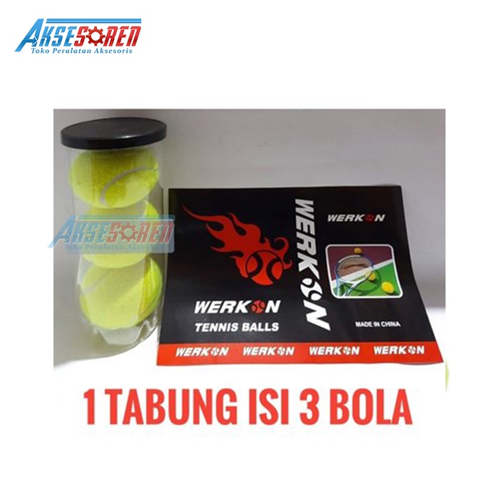 BOLA KASTI LAPANGAN WERKON [3 PCS] / BOLA TENNIS BASEBALL / BOLA TENIS ASLI ORI / BOLA KASTI MURAH /