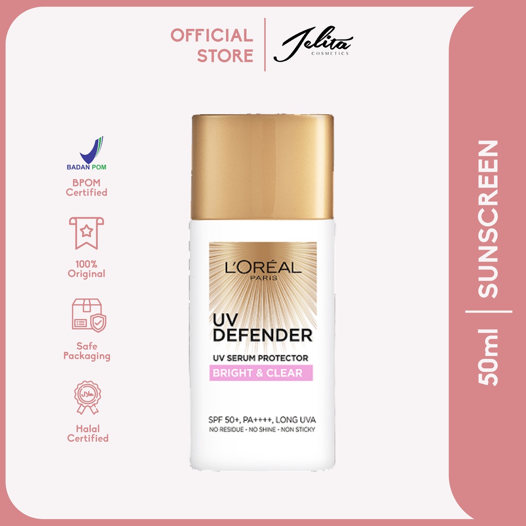 L'oreal Uv Defender Serum Protector Bright &amp; Clear